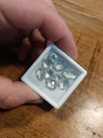 Dubbel roos geslepen prasioliet ovaal en peer, Ophalen of Verzenden, Zo goed als nieuw