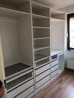 IKEA PAX kast op maat wit met verlichting en deuren, Ophalen, Zo goed als nieuw