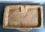 Houten trog / dienblad / hakblok, Ophalen, Gebruikt, Rechthoekig, Hout
