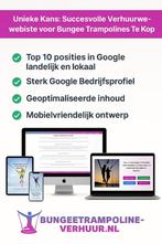 Complete Verhuurwebsite Bungee Trampoline – SEO Top 5, Hobby en Vrije tijd, Ophalen