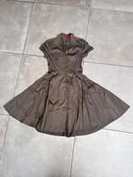 HUGO BOSS LEGER GROEN A LIJN LUCHTIG BLOUSE JURK MAAT S, Ophalen of Verzenden, Zo goed als nieuw, Knielengte, Maat 36 (S)