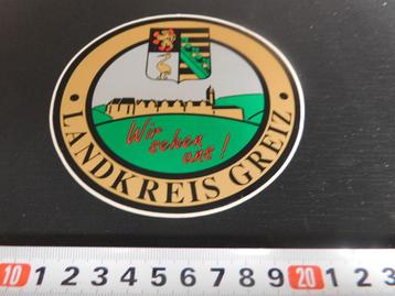 stickers Duitsland Lankreis Greiz Wir schen uns !  beschikbaar voor biedingen