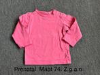 Prenatal shirtje maat 74., Kinderen en Baby's, Babykleding | Maat 74, Meisje, Ophalen of Verzenden, Zo goed als nieuw, Prenatal