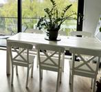 Jan des Bouvrie eetkamertafel – wit, Ophalen, Gebruikt, 50 tot 100 cm, Vijf personen of meer
