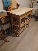Ikea forhoja berken keukenelement roltafel werktafel, Ophalen of Verzenden, Gebruikt, 25 tot 50 cm, Rechthoekig