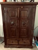 Mooie houten tv kast, Ophalen, 100 tot 150 cm, Koloniaal, Teakhout