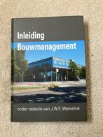 Inleiding Bouwmanagement - J.W.F. Wamelink, Ophalen of Verzenden, Beta, Zo goed als nieuw, HBO