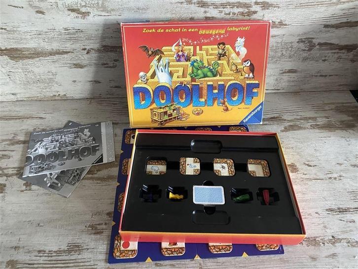Doolhof zoek de schat in een bewegend labyrint! [s981], Hobby en Vrije tijd, Gezelschapsspellen | Bordspellen, Zo goed als nieuw