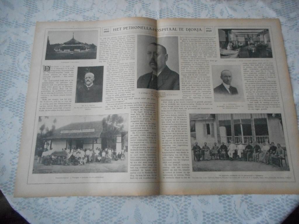 Indië. Djokja. Petronella_Hospitaal. 1925., Verzamelen, Ophalen of Verzenden, 1920 tot 1940, Knipsel(s)