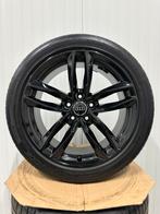 18” INCH AUDI A4 VELGEN ORIGINEEL Zomerset zwart banden, Ophalen, 18 inch, 245 mm, Banden en Velgen