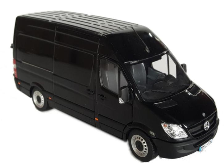Mercedes-Benz Sprinter Zwart, Hobby en Vrije tijd, Modelauto's | 1:32, Nieuw, Auto, Overige merken, Ophalen of Verzenden