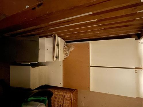 White Kallax 5x5 incl. complete bureau set, Huis en Inrichting, Bureaus, Gebruikt, Bureau, Ophalen