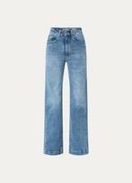 Rosa high waist wide leg jeans met medium wassing, Ophalen of Verzenden, Zo goed als nieuw, Blauw, W30 - W32 (confectie 38/40)