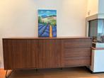Dressoir/Sideboard - Scandinavisch - walnoot, Ophalen, 100 tot 150 cm, Zo goed als nieuw, Metaal