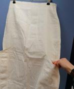 Sarah Pacini creme kleurige rok 100% linnen coated XS 37487, Kleding | Dames, Wit, Zo goed als nieuw, Maat 34 (XS) of kleiner