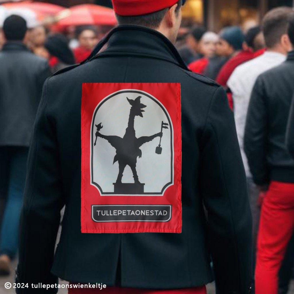 rugembleem Tullepetaonestad. Carnaval Roosendaal, Ophalen of Verzenden, Nieuw