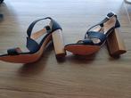 zgan.zwarte open schoenen hoge hak Primark mt 38, Pumps, Primark, Zwart, Ophalen of Verzenden