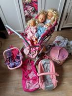 Poppenwagen, poppen, maxi cosi, poppenkleren, etc, Kinderen en Baby's, Speelgoed | Poppen, Gebruikt, Ophalen, Babypop