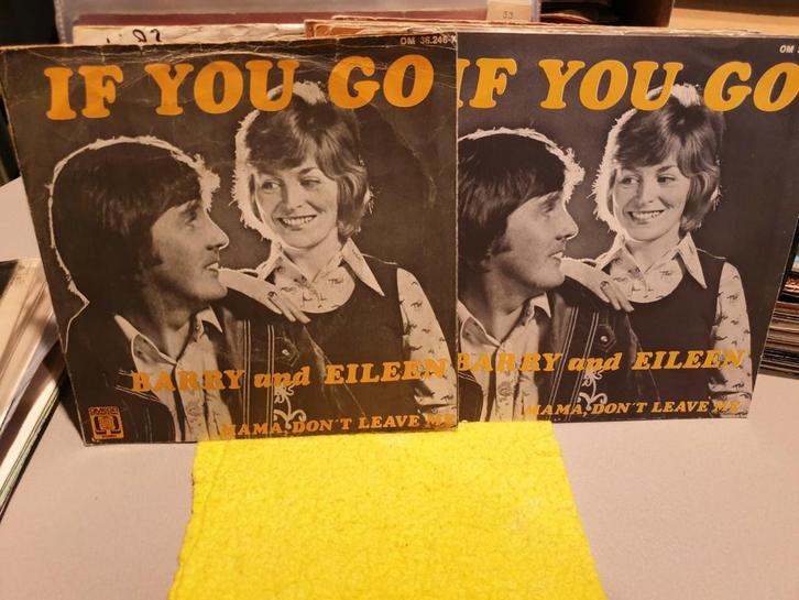 Barry & Eileen - If you go, 2 aanwezig (x1), Cd's en Dvd's, Vinyl Singles, Gebruikt, Pop, Ophalen of Verzenden