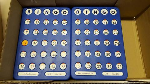 100 stuks Bingo Schuifplankjes, Hobby en Vrije tijd, Gezelschapsspellen | Bordspellen, Zo goed als nieuw, Ophalen of Verzenden