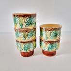 John Ruskin ?5 antieke mokjes mokken potjes drinkbekers, Antiek en Kunst, Antiek | Keramiek en Aardewerk, Ophalen of Verzenden