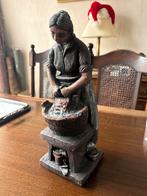 Vintage Wasvrouw Beeldje Mat wanders, Ophalen of Verzenden, Gebruikt, Mens