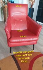 Leren fauteuil, Ophalen, Gebruikt, Modern
