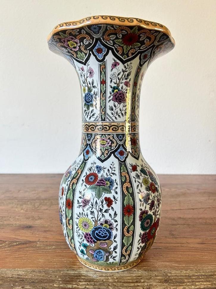 Bloemenvaas / Balustervaas - Petrus Regout, Antiek en Kunst, Antiek | Keramiek en Aardewerk, Ophalen of Verzenden