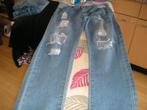 Dameskleding: destroyed jeans, mt S, Kleding | Dames, Spijkerbroeken en Jeans, Ophalen of Verzenden, Zo goed als nieuw, Blauw