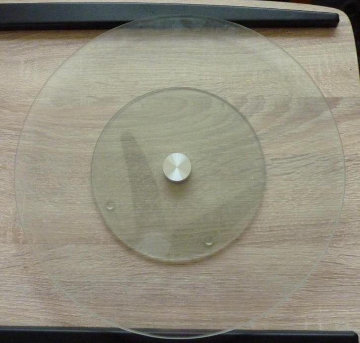 Glazen draaiplateau, Huis en Inrichting, Keuken | Keukenbenodigdheden, Gebruikt, Ophalen of Verzenden