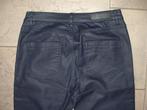 Geisha 81536-10 blauwe coated slimfit stretch broek mt S 36, Geisha, Blauw, Ophalen of Verzenden, Zo goed als nieuw