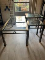 Messing salontafel, Huis en Inrichting, Tafels | Eettafels, Ophalen, Gebruikt, 50 tot 100 cm, Tot twee personen