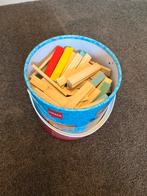 Houten Bouwblokken (een soort Kapla), Ophalen of Verzenden, Gebruikt, Overige merken