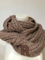 Scotch r’belle oudroze gebreide sjaal met wol wollen, Ophalen of Verzenden, Zo goed als nieuw, X, Sjaal