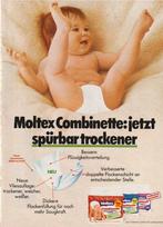 Retro reclame 1978 Moltex baby luiers nu merkbaar droger, Verzenden, Overige typen