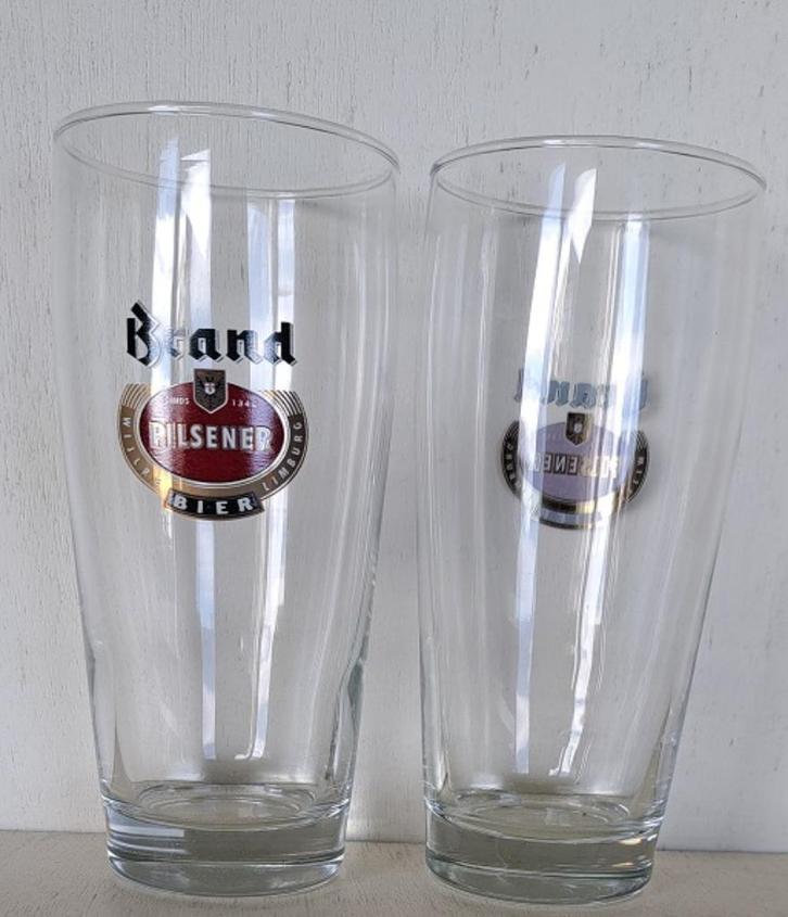 Brand Bierglas Pilsener Bier stevig staand, Verzamelen, Biermerken, Zo goed als nieuw, Glas of Glazen, Brand, Ophalen of Verzenden