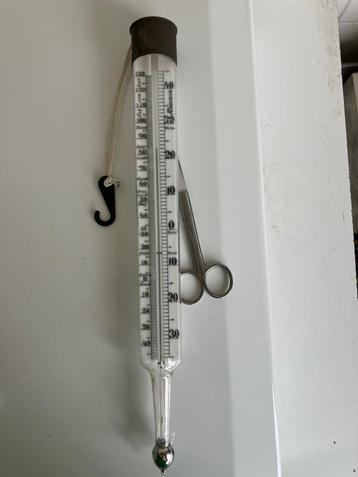 Antieke kwikthermometer beschikbaar voor biedingen