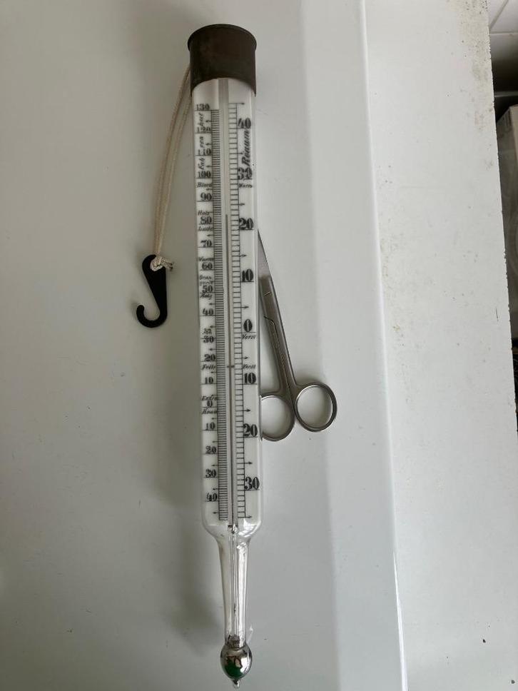 Antieke kwikthermometer, Antiek en Kunst, Antiek | Gereedschap en Instrumenten, Ophalen of Verzenden