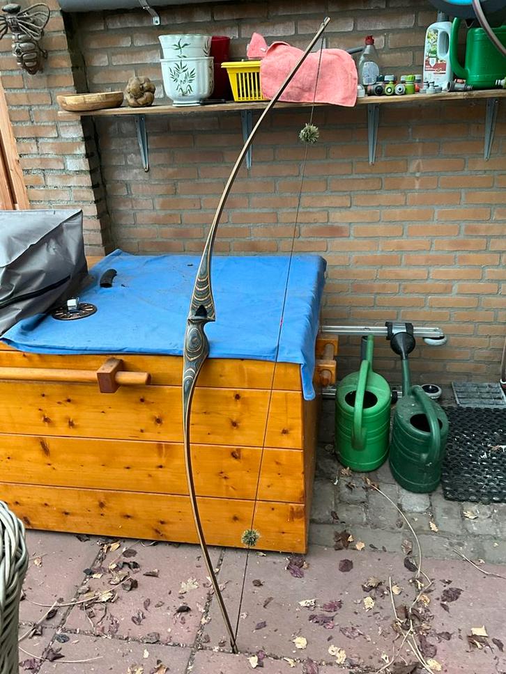 Jackalope Tourmaline Speed longbow  RH, 68” 35#/28”, Sport en Fitness, Handboogschieten, Zo goed als nieuw, Recurveboog, Ophalen of Verzenden