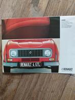 Renault 4 GTL Brochure - Nederlands - 1972, Renault, Ophalen of Verzenden, Zo goed als nieuw, Renault