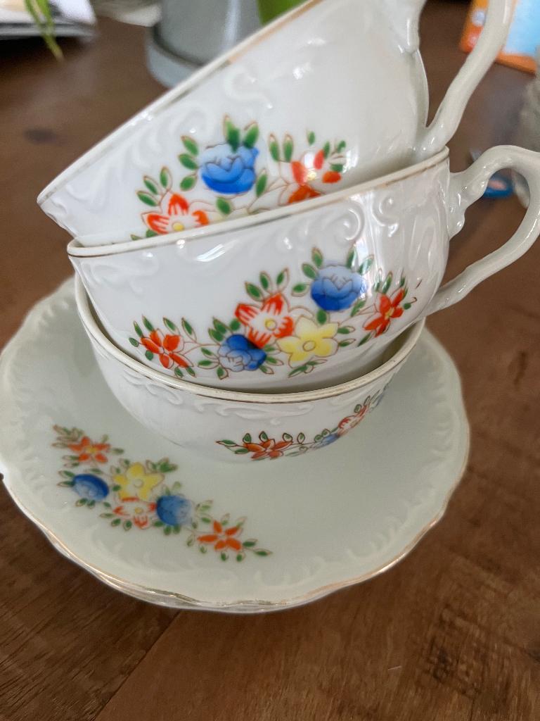 Kop en schotels, Ophalen, Gebruikt, Overige stijlen, Kop(pen) en/of Schotel(s)