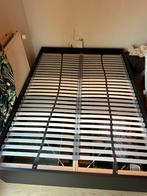 Bedframe ikea brimnes 140 x 200 zwart, Huis en Inrichting, Slaapkamer | Bedden, Ophalen, Zwart, Tweepersoons, 140 cm