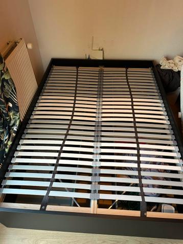 Bedframe ikea brimnes 140 x 200 zwart - afbeelding 1