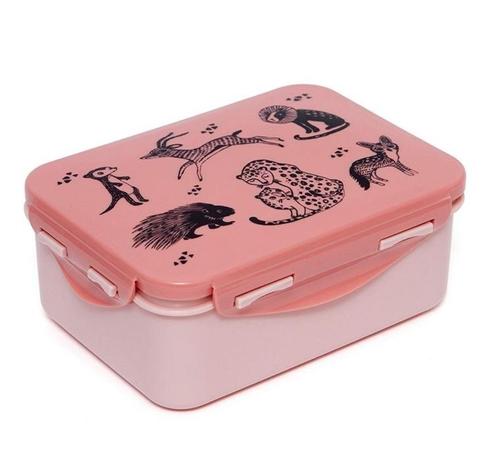 Lunchbox broodtrommel Dieren Roze Petit Monkey, Diversen, Schoolbenodigdheden, Nieuw, Ophalen of Verzenden