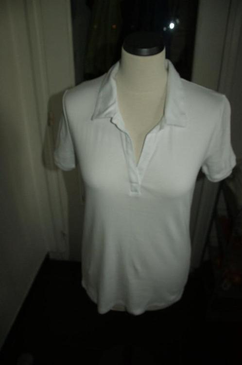 Dames Poloshirt mt L (C&A)m.k.m.z.knoopjes wit (4) NIEUW, Kleding | Dames, T-shirts, Nieuw, Maat 42/44 (L), Wit, Korte mouw, Ophalen of Verzenden