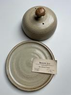Vintage Botervloot met Paddenstoel Knop, Ophalen of Verzenden