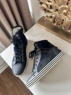 Hogan Rebell hoge sneakers maat 37.5 bkauw suede izgs, Ophalen of Verzenden, Zo goed als nieuw, Sneakers of Gympen