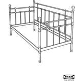 Ikea wit Tromsnes spijlenbed, incl verstelbare lattenbodem, Huis en Inrichting, Ophalen, Gebruikt, 90 cm, Eenpersoons