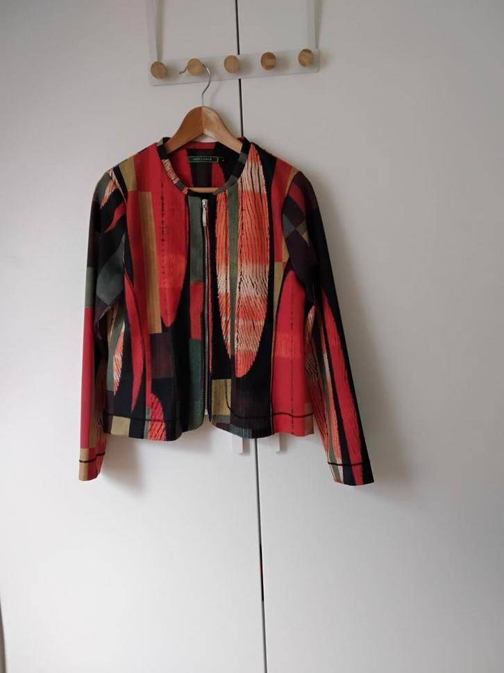 Lizzy & Coco jasje - Kleurrijk & Stijlvol! Maat M, Kleding | Dames, Jasjes, Kostuums en Pakken, Zo goed als nieuw, Jasje, Maat 38/40 (M)