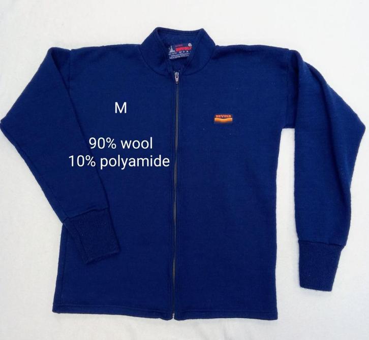 Wollen "Devold" Trui voor Heren (M), Kleding | Heren, Truien en Vesten, Zo goed als nieuw, Maat 48/50 (M), Blauw, Ophalen of Verzenden